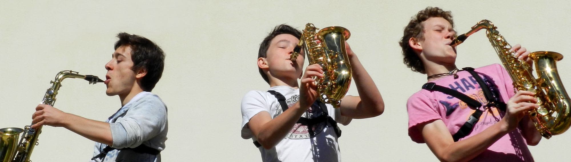 Groupe de musique ado saxophone